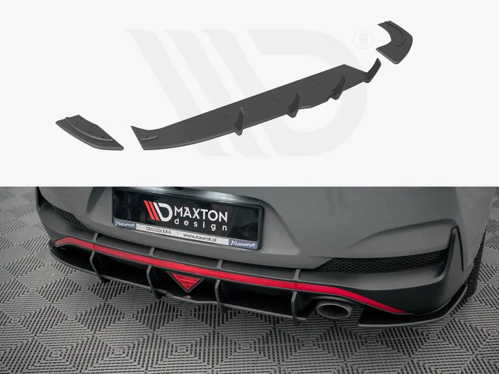 Maxton Design Street Pro Rear Diffuser Hyundai I30 Fastback N-Line Mk3 Facelift 1