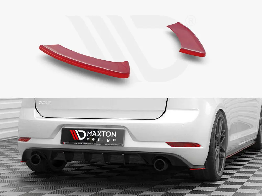 Maxton Design Rear Side Splitters V.2 Volkswagen Golf Gti Mk7 Facelift 1