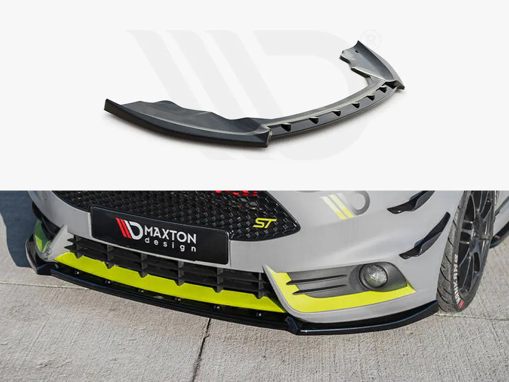 Maxton Design Front Splitter V.4 Ford Fiesta St Mk7 Facelift 1