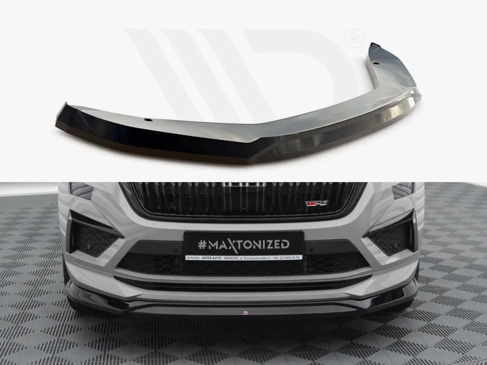 Maxton Design Front Splitter V.2 Skoda Kodiaq Rs Mk1 Facelift 1