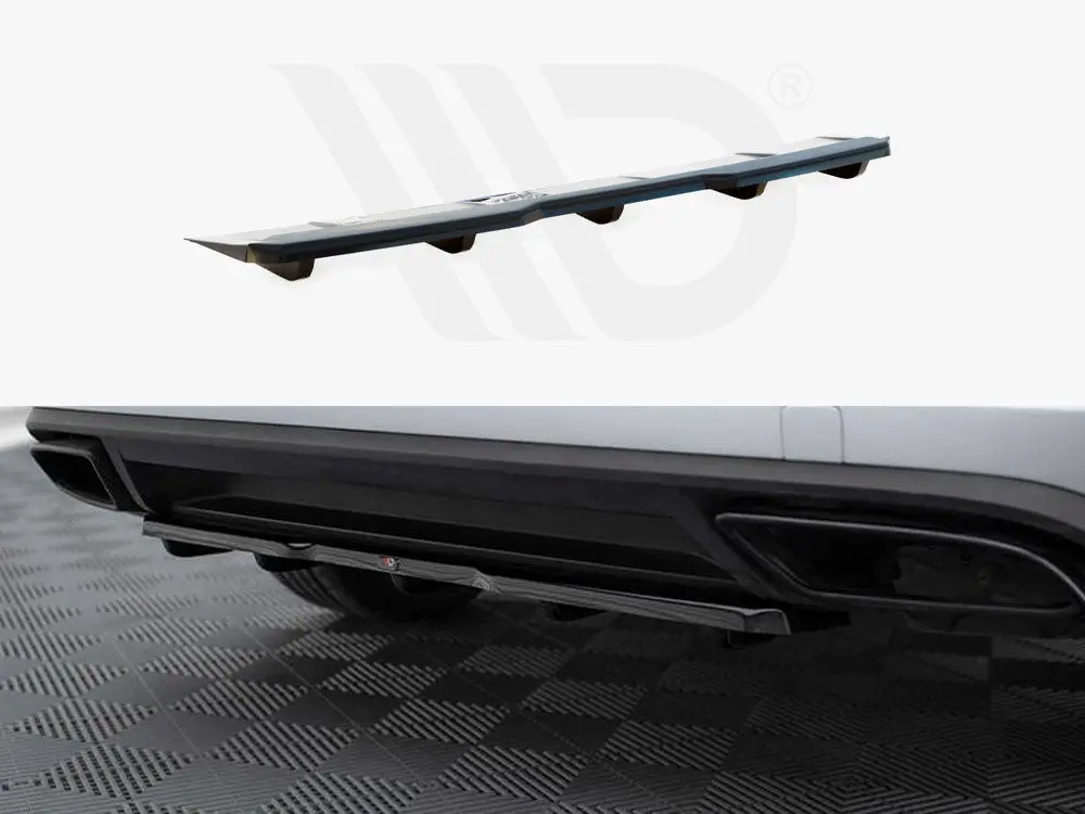 Maxton Design Central Rear Splitter (Vertical Bars) Skoda Kodiaq Rs 1