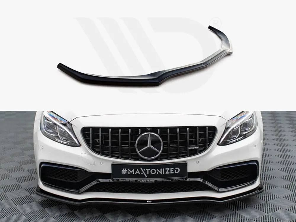 Maxton Design Front Splitter V.1 Mercedes-Amg C63 Sedan / Estate W205 / S205 1