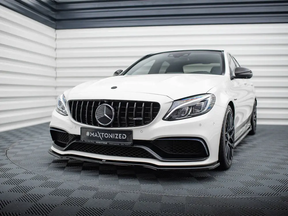 Maxton Design Front Splitter V.1 Mercedes-Amg C63 Sedan / Estate W205 / S205 2