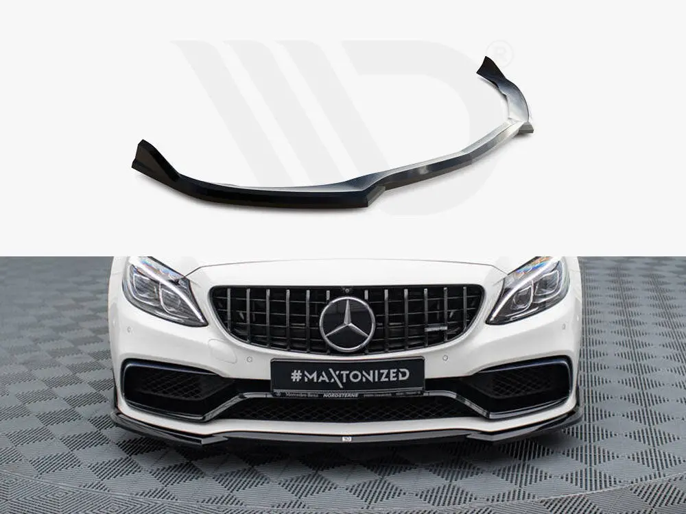 Maxton Design Front Splitter V.3 Mercedes-Amg C63 Sedan / Estate W205 / S205 1