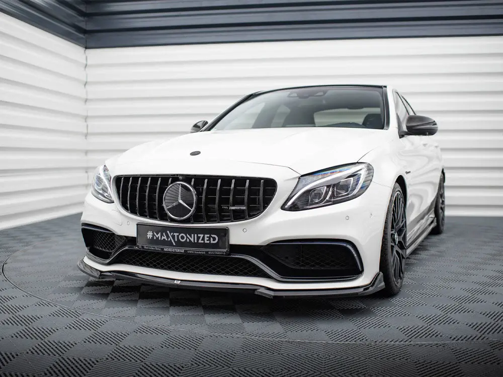 Maxton Design Front Splitter V.3 Mercedes-Amg C63 Sedan / Estate W205 / S205 2