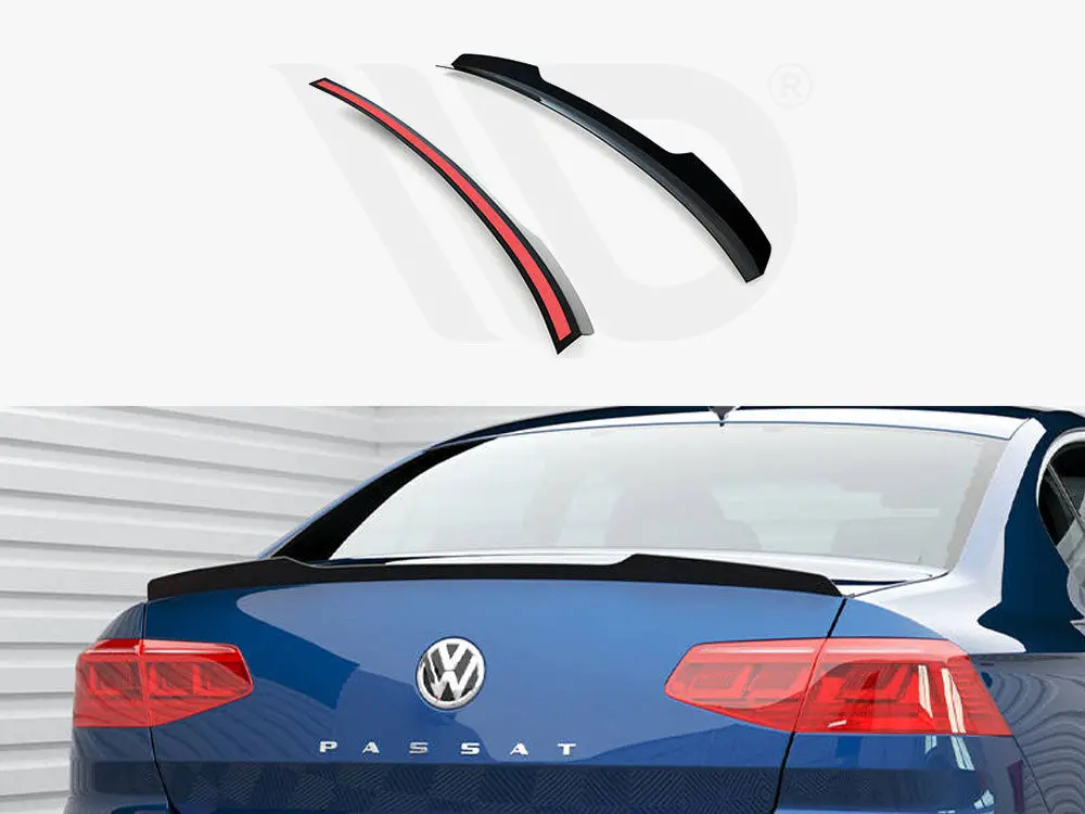 Maxton Design Spoiler Cap Volkswagen Passat Sedan R-Line Mk8 1
