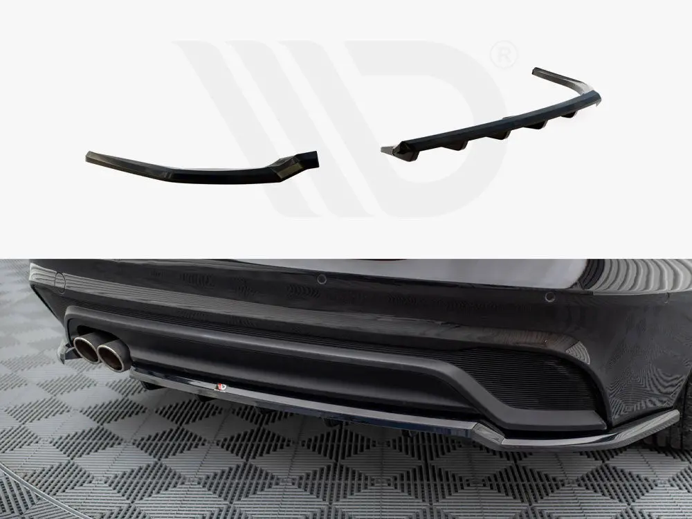 Maxton Design Central Rear Splitter (Vertical Bars) Jaguar Xe X760 Facelift 1