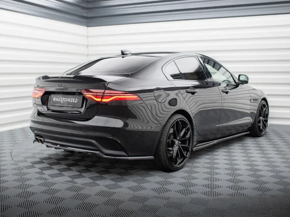 Maxton Design Central Rear Splitter (Vertical Bars) Jaguar Xe X760 Facelift 2