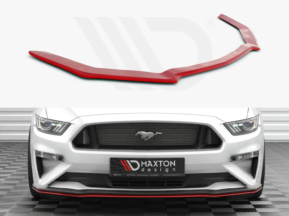 Maxton Design Front Splitter V.2 Ford Mustang Mk6 Facelift 1