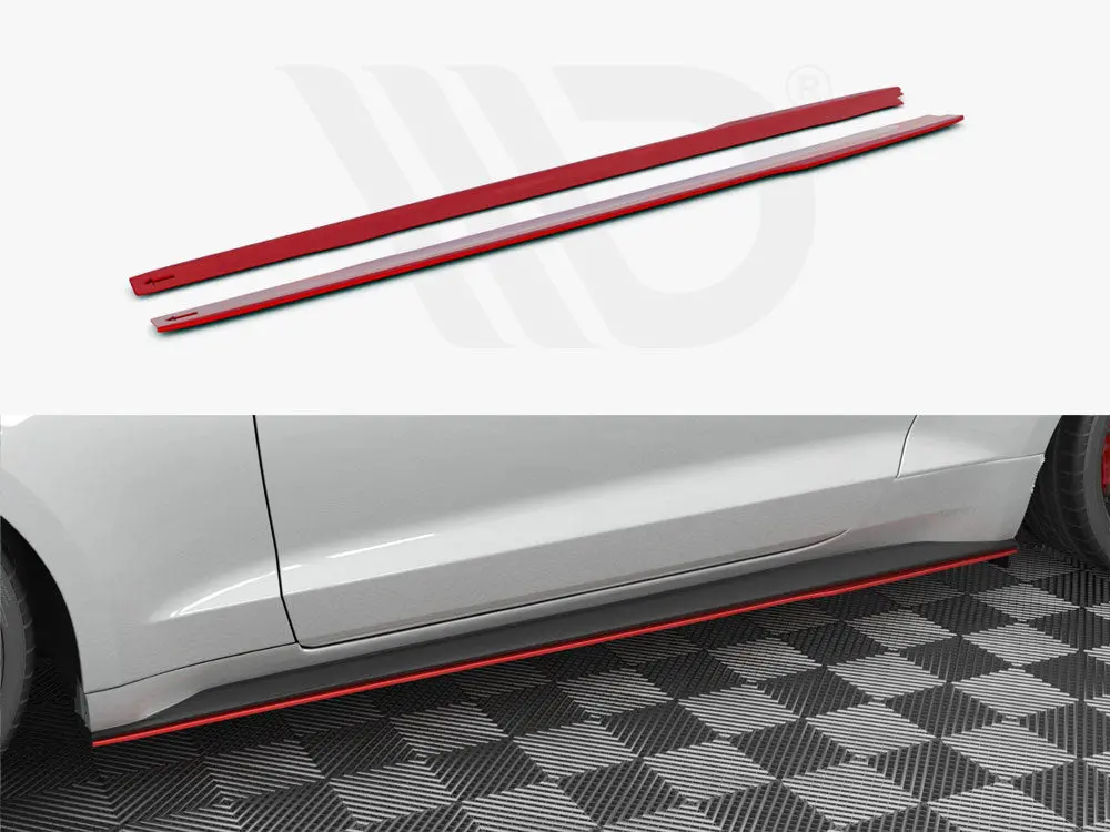 Maxton Design Side Skirts Diffusers V.2 Ford Mustang Mk6 Facelift 1