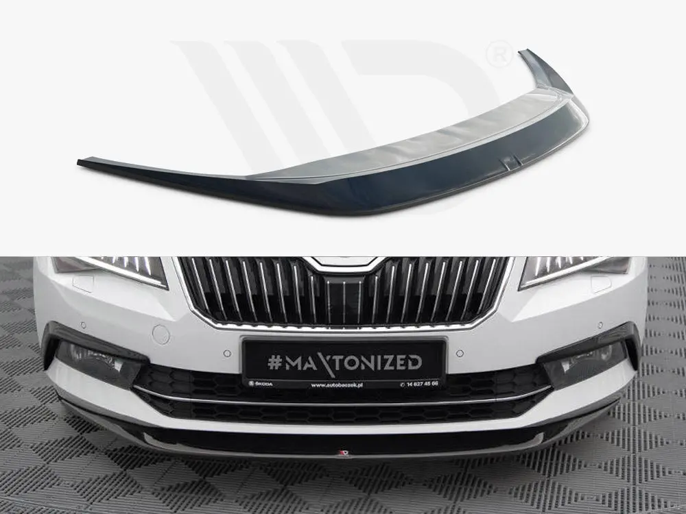 Maxton Design Front Splitter V.1 Skoda Superb Mk3 1