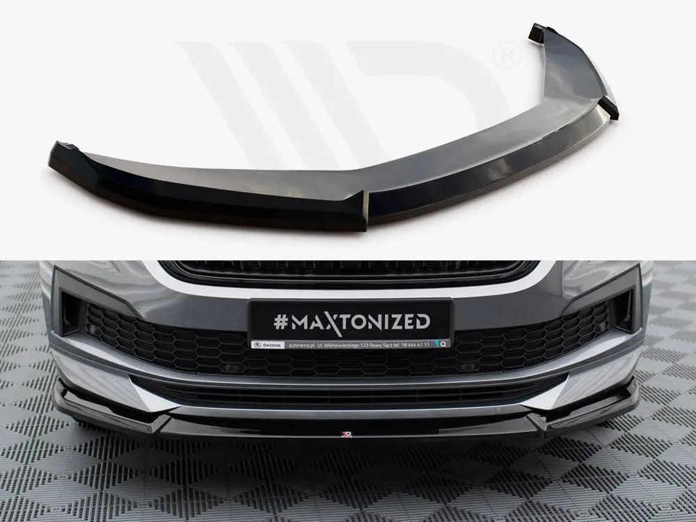 Maxton Design Front Splitter V.1 Skoda Kodiaq Sportline Mk1 Facelift 1