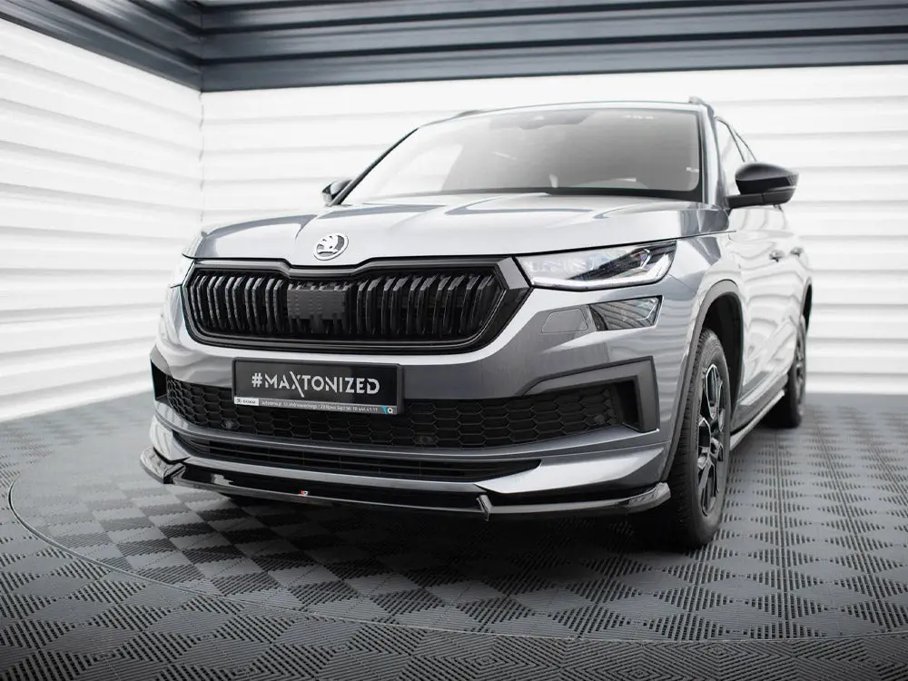 Maxton Design Front Splitter V.1 Skoda Kodiaq Sportline Mk1 Facelift 2