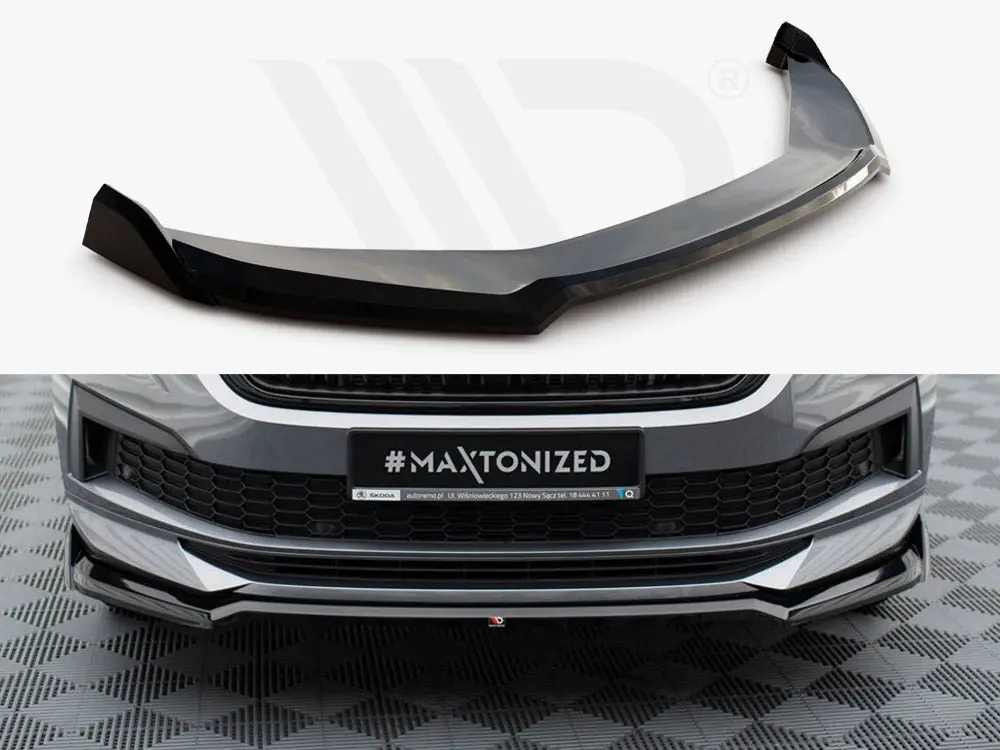 Maxton Design Front Splitter V.2 Skoda Kodiaq Sportline Mk1 Facelift 1