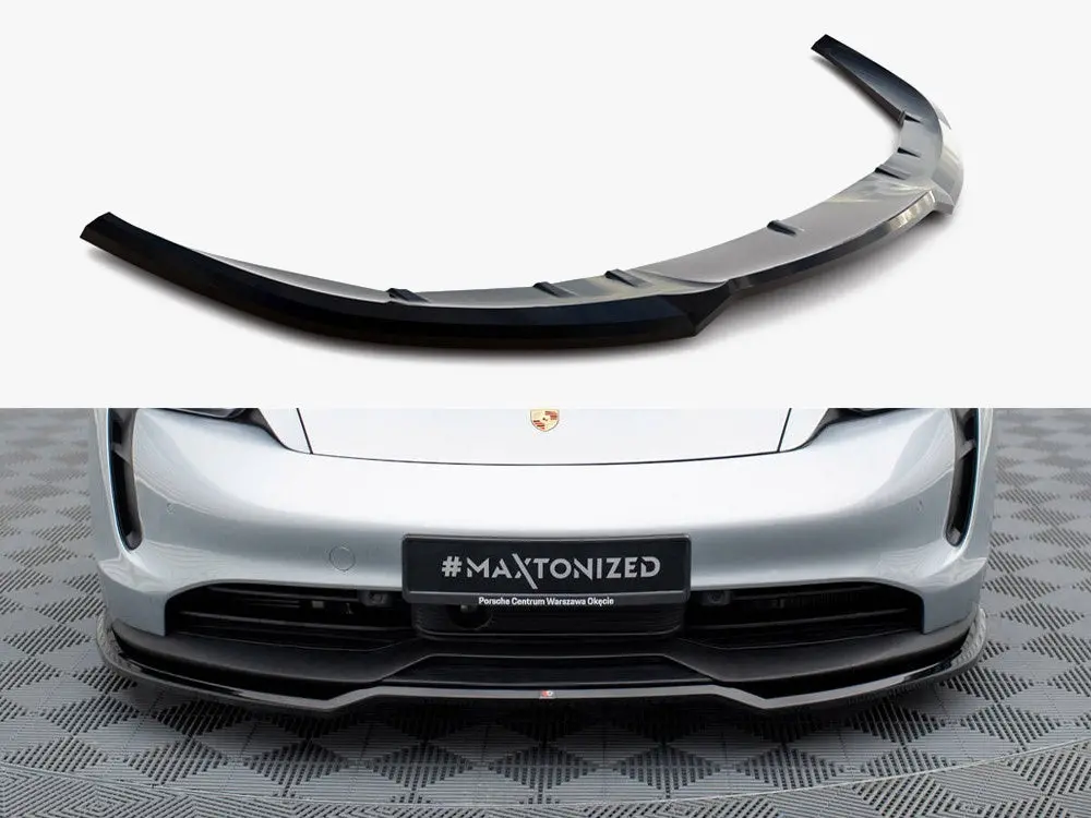 Maxton Design Front Splitter Porsche Taycan Mk1 1