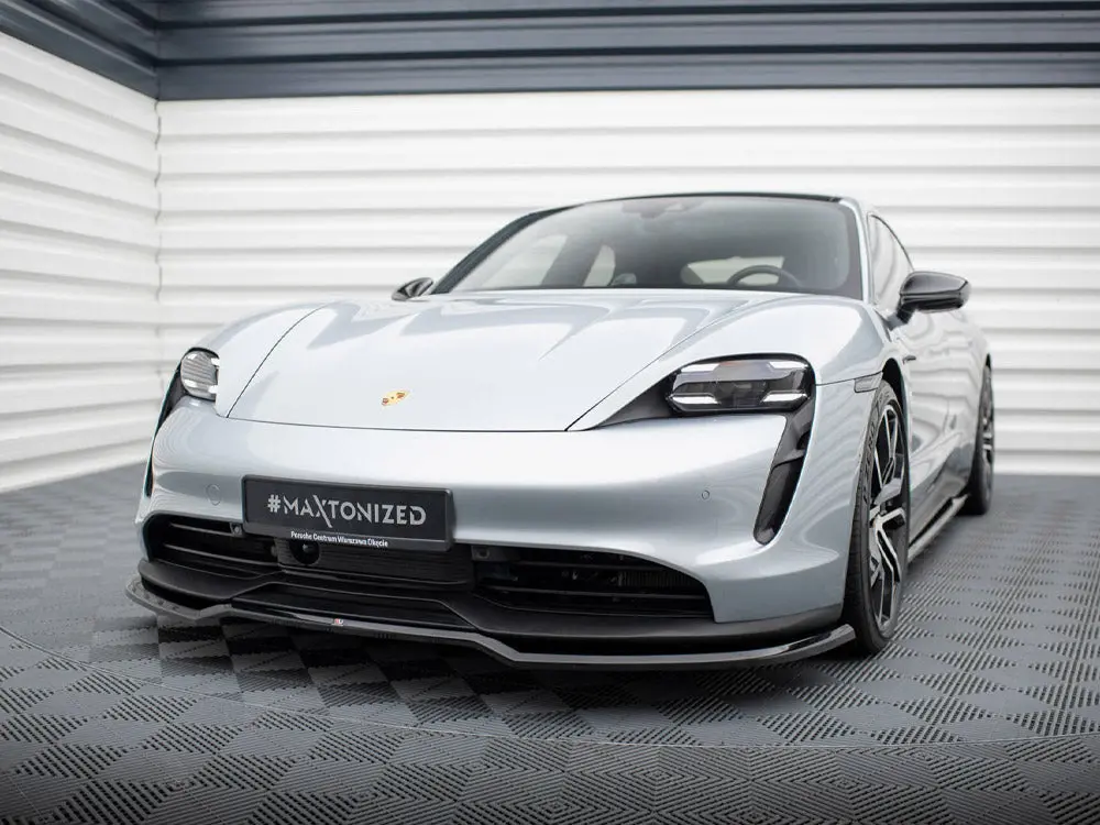 Maxton Design Front Splitter Porsche Taycan Mk1 2