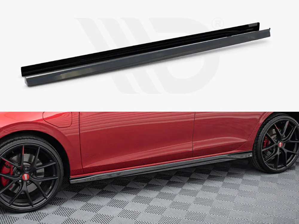 Maxton Design Side Skirts Diffusers V3 Vw Golf 8 Gti / Gti Clubsport / R-Line (2020-) 1