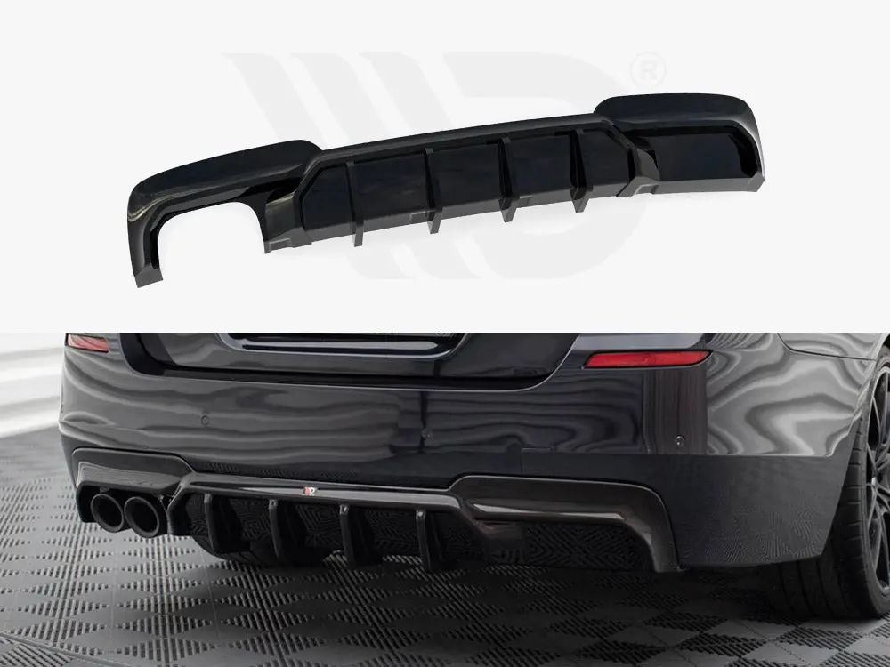 Maxton Design Rear Valance V.2 Bmw 5 M-Pack F10 / F11 (Version With Double Exhaust On One Side) 1