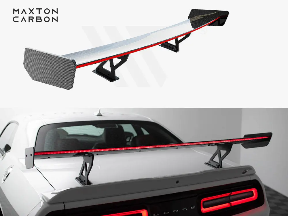 Carbon Spoiler + Led Dodge Challenger Mk3 1