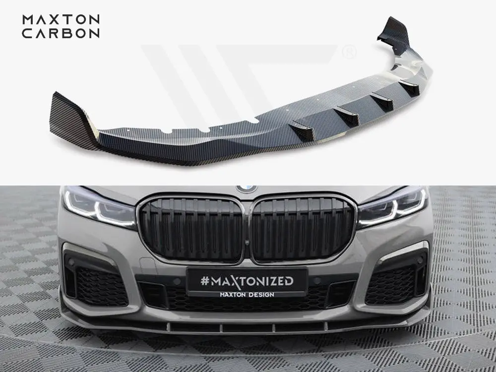 Maxton Carbon Fiber Front Splitter + Abs Splitter Bmw 7 M-Pack G11 Facelift 1