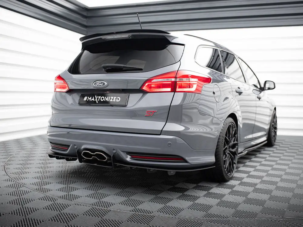Maxton Design Rear Diffuser Ford Focus 3 St Estate (Fits St Estate Version Only) 2