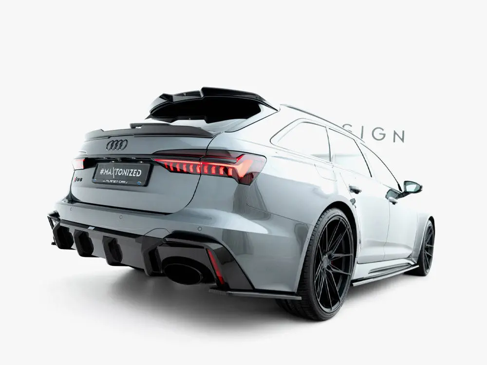 Prepreg Carbon Fiber Tailgate Spoiler (Lower) Audi Rs6 C8 2