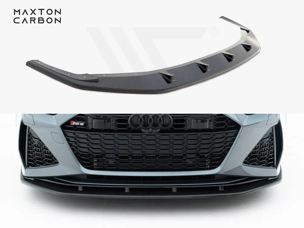 Carbon Fiber Front Splitter Audi Rs6 C8 / Rs7 C8 1