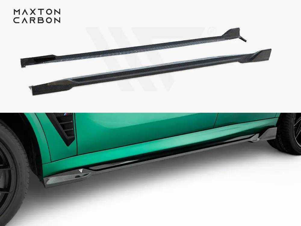 Prepreg Carbon Fiber Side Skirts Bmw X5 M F95 Facelift 1