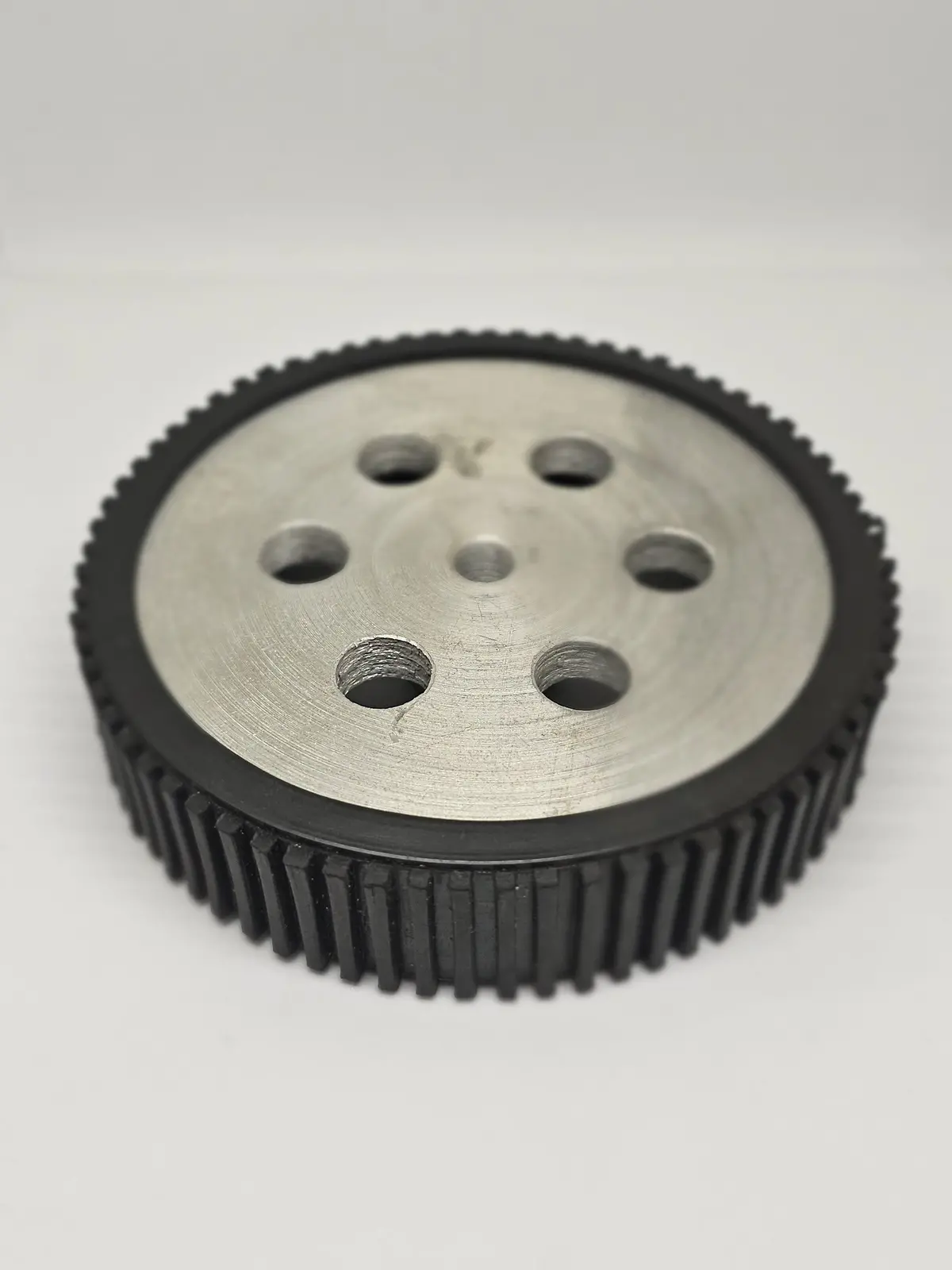 10X2 Cm Aluminum Robot Wheel 6Mm Shaft With Grip 1