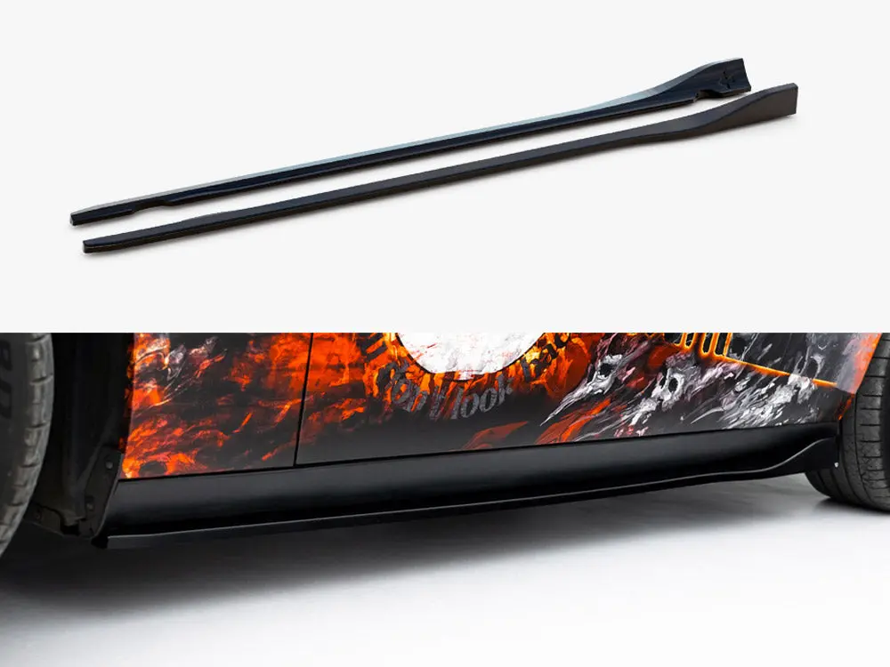 Maxton Design Side Skirts Diffusers Dodge Challenger Gt Mk3 Facelift 1