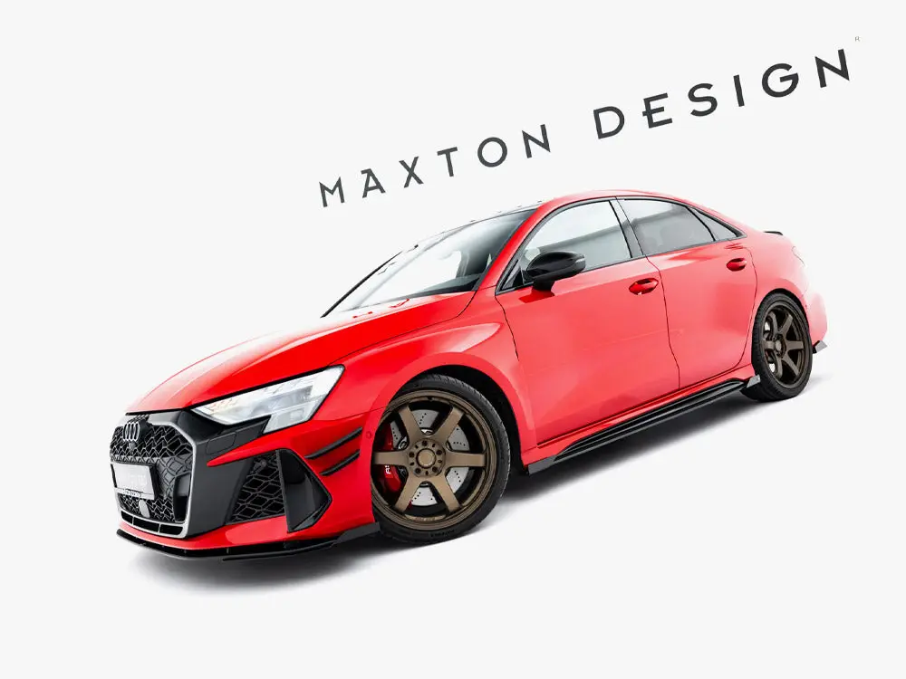Maxton Design Street Pro Side Skirt Diffusers + Flaps Audi Rs3 Sedan 8Y Facelift 2