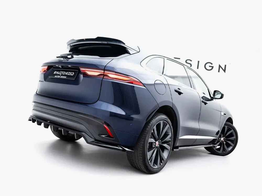 Maxton Design Rear Splitter (Vertical Bars) Jaguar F-Pace R-Sport Mk1 Facelift 2