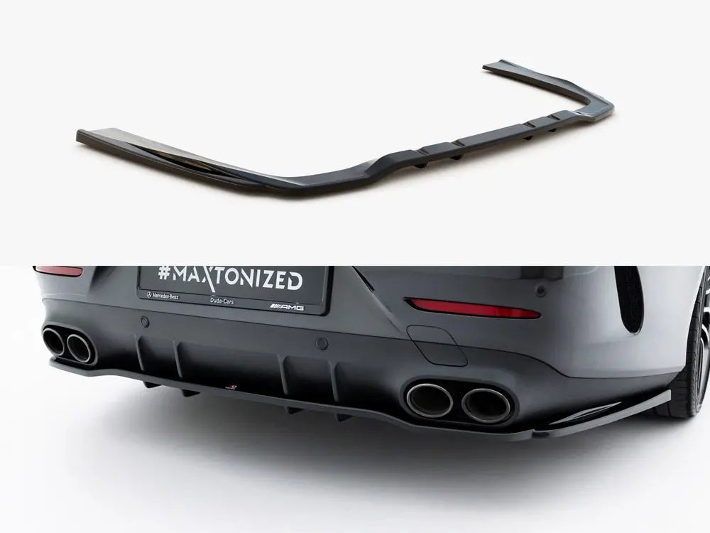 Central Rear Splitter (Vertical Bars) Mercedes Amg Cls 53 C257 1