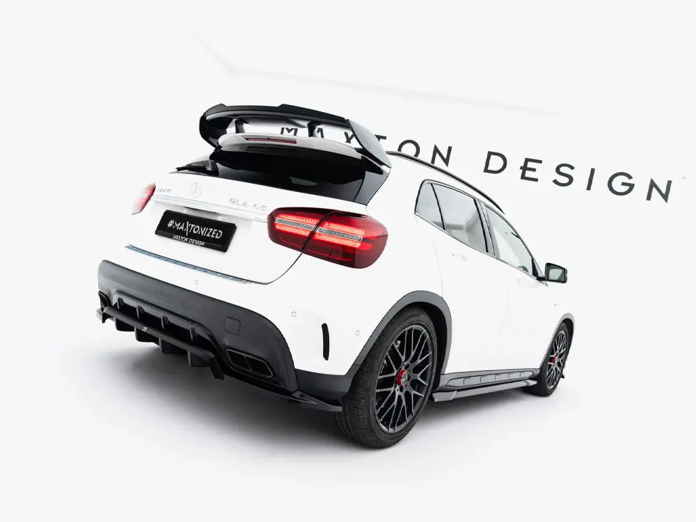 Maxton Design Rear Splitter (Vertical Bars) Mercedes-Benz Gla 45 Amg X156 Facelift 2