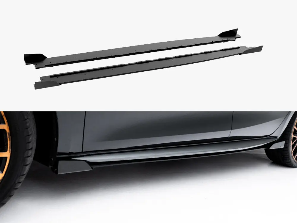 Maxton Design Street Pro Side Skirt Diffusers + Flaps Cupra Leon St / Hatchback Aero Mk1 / Mk1 Facelift 1