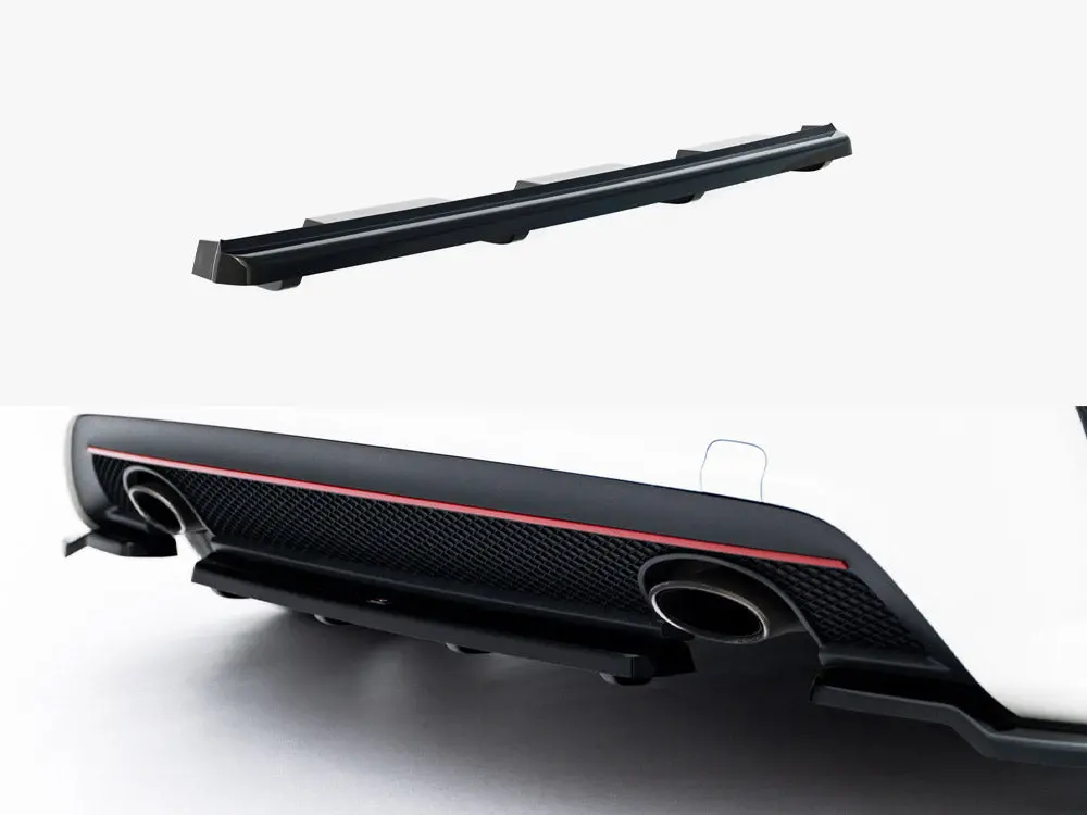 Maxton Design Rear Splitter (Vertical Bars) Mercedes W176 Amg-Line Pre-Facelift 1