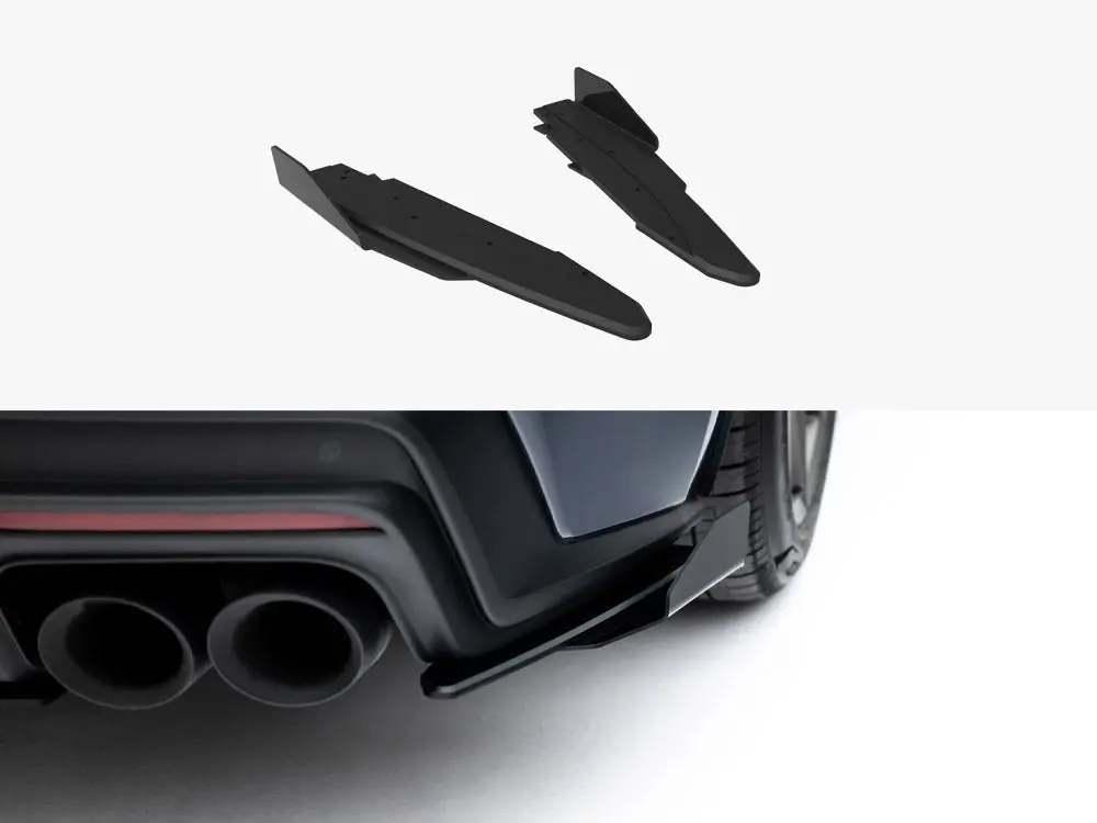 Maxton Design Street Pro Rear Side Splitters + Flaps Ford Mustang Dark Horse Mk7 1