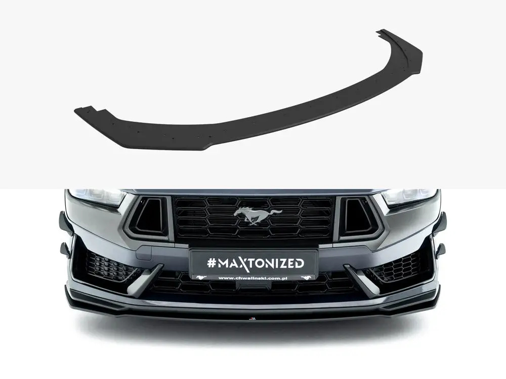 Maxton Design Street Pro Front Splitter Ford Mustang Dark Horse Mk7 1