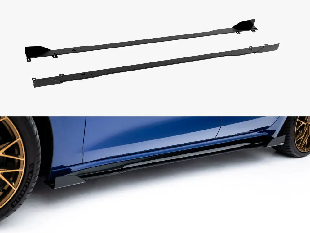 Maxton Design Street Pro Side Skirt Diffusers + Flaps Audi A5 S-Line / S5 Sedan / Avant B10 1