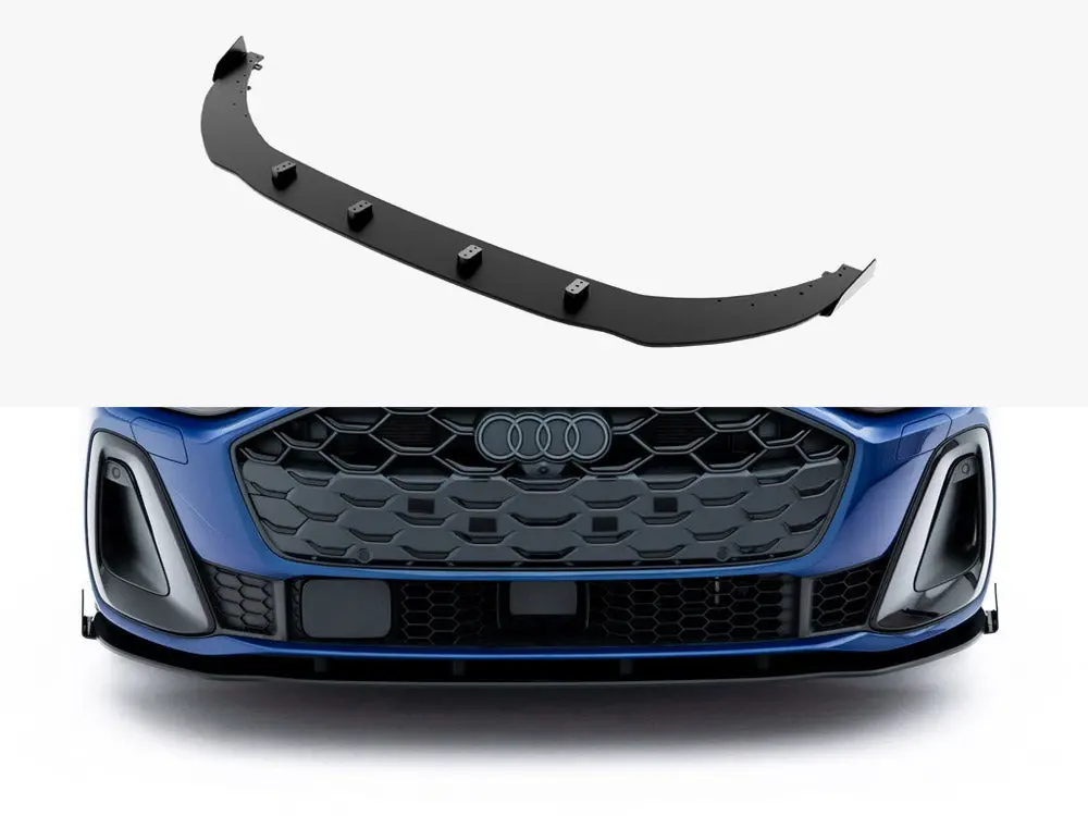 Maxton Design Street Pro Front Splitter + Flaps Audi A5 S-Line / S5 Sedan / Avant B10 1