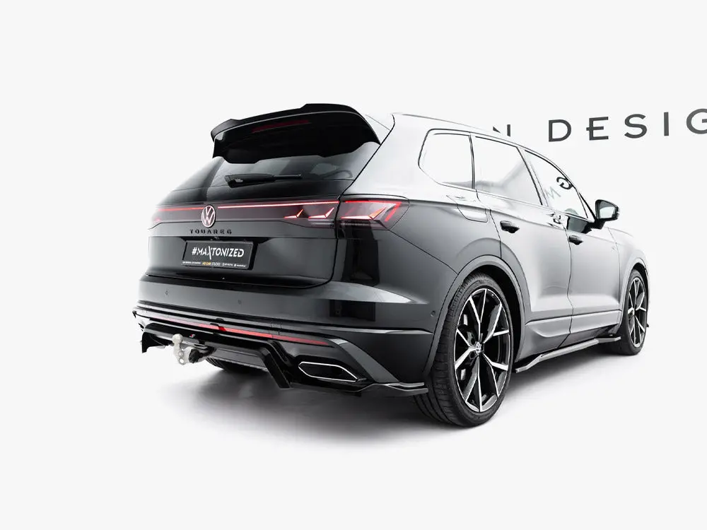 Maxton Design Rear Splitter (Vertical Bars) Volkswagen Touareg R-Line Mk3 Facelift 2