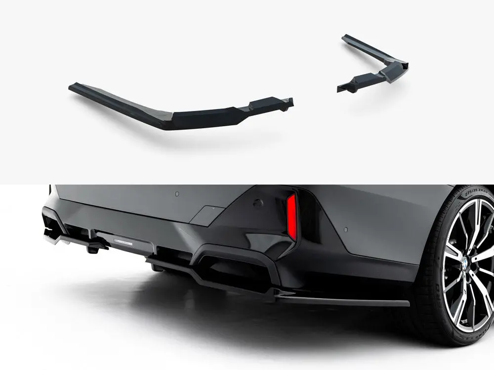 Maxton Design Rear Splitter (Vertical Bars) V.2 Bmw 5 / I5 M-Pack Sedan / Touring G60 / G61 1