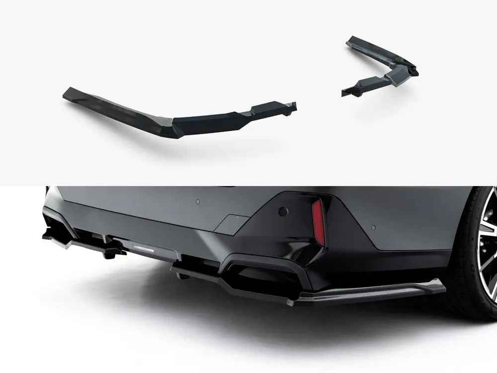Maxton Design Rear Splitter (Vertical Bars) V.1 Bmw 5 / I5 M-Pack Sedan / Touring G60 / G61 1