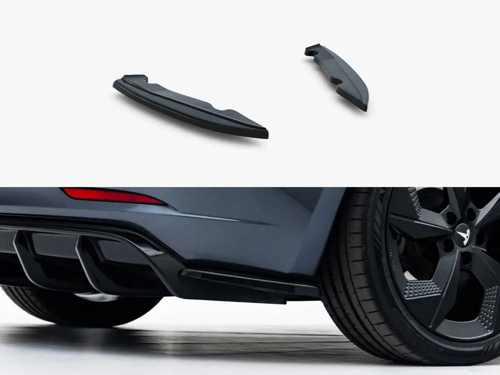 Maxton Design Rear Side Splitters V.2 Tesla Model 3 (2017-) 1