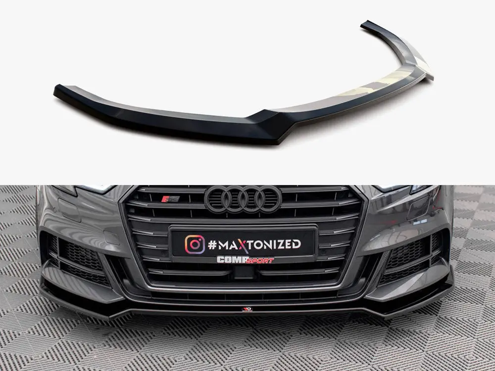 Maxton Design Front Splitter V.2 Audi S3 Sportback 8V Facelift 1