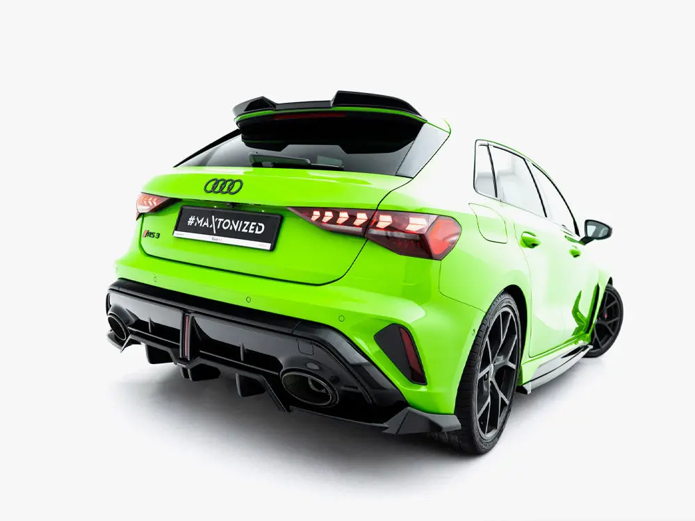 Maxton Design Rear Splitter (Vertical Bars) V.1 Audi Rs3 Sportback 8Y Facelift 2