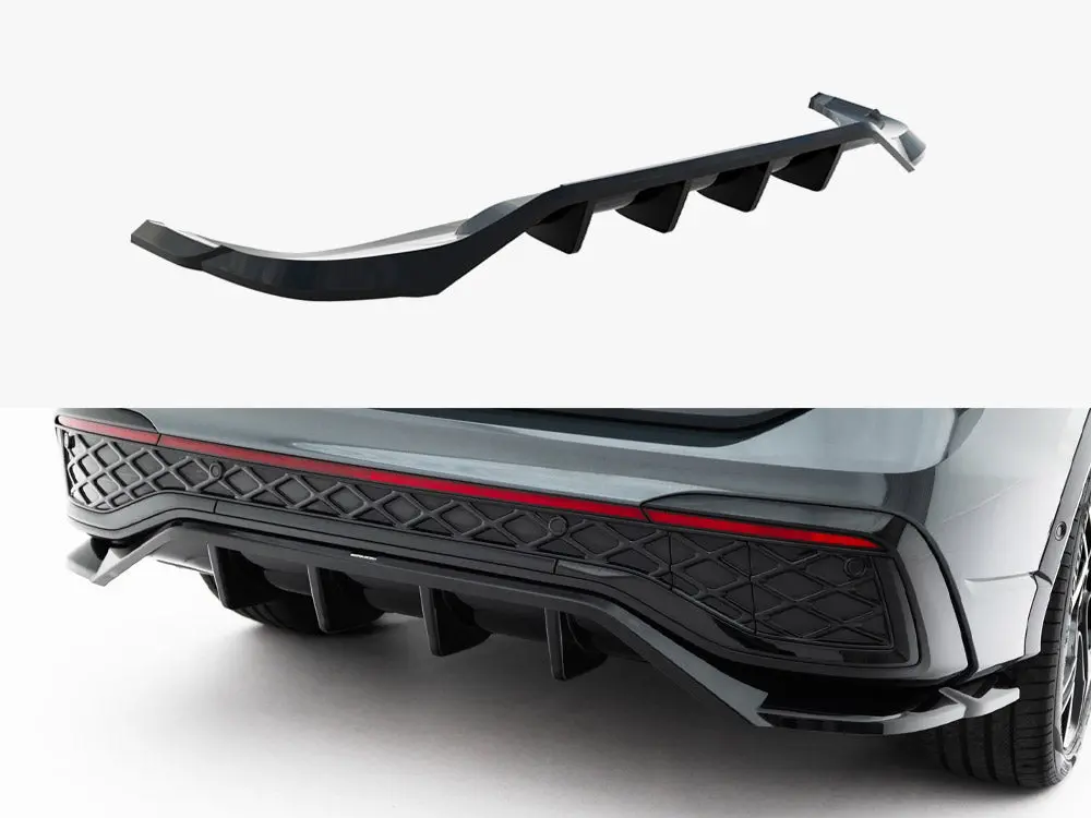 Maxton Design Rear Splitter (Vertical Bars) Volkswagen Tiguan R-Line Mk3 1