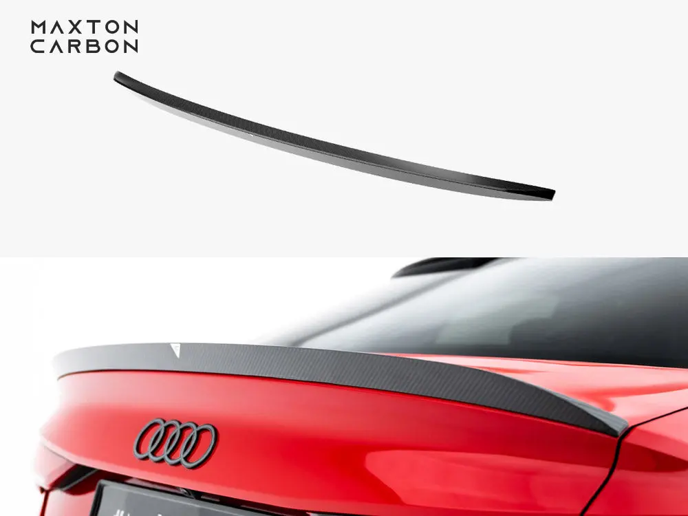 Maxton Design Prepreg Carbon Fiber Tailgate Spoiler V.2 Audi Rs3 / S3 / A3 S-Line / A3 Sedan 8Y Facelift 1