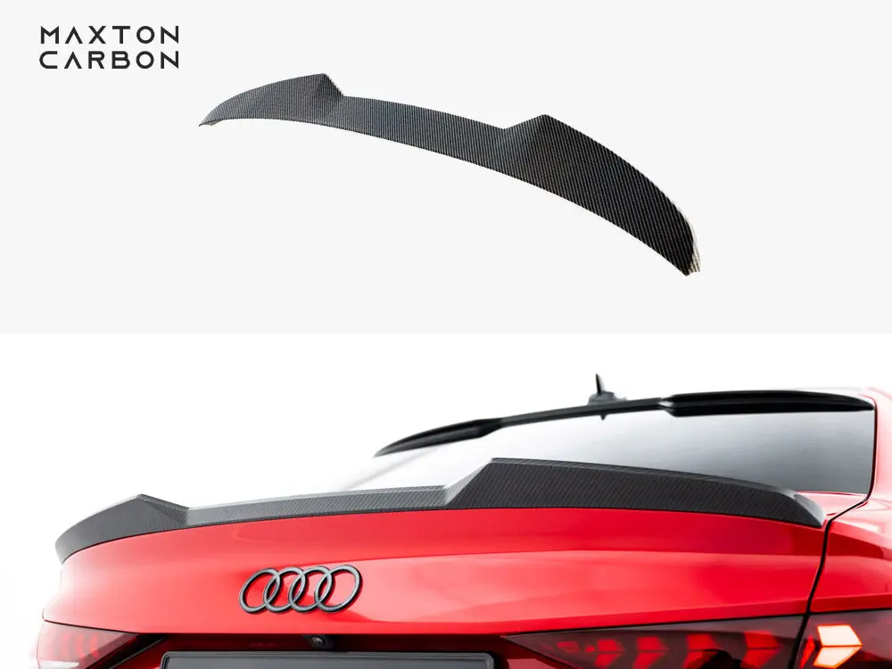 Maxton Design Prepreg Carbon Fiber Tailgate Spoiler V.1 Audi Rs3 / S3 / A3 S-Line / A3 Sedan 8Y Facelift 1