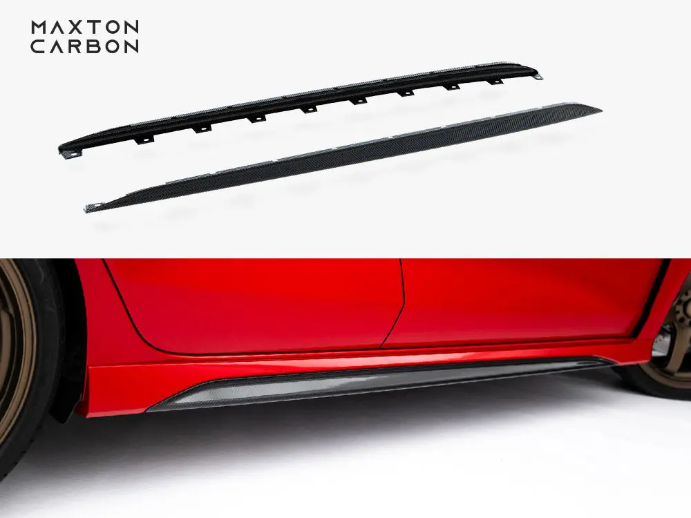 Maxton Design Prepreg Carbon Fiber Side Skirts V.2 Audi Rs3 Sedan / Sportback 8Y / 8Y Facelift 1